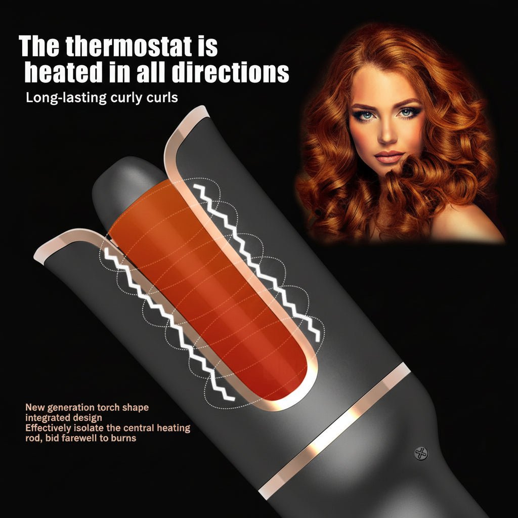 Cozeo™ Ceramic Automatic Hair Curler with intelligent triple-stage heat control